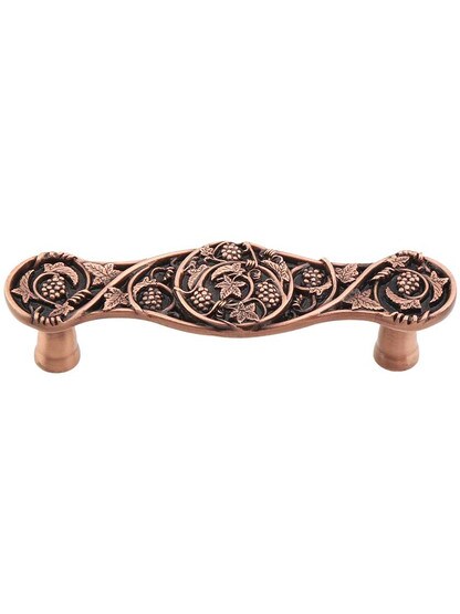 Grapevine Drawer Pull in Antique Copper.